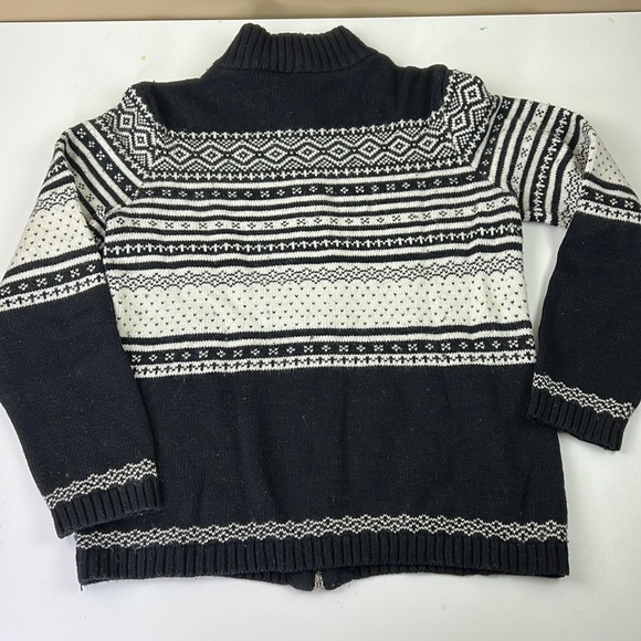 Northern Reflections Nordic Pattern Full Zip Sweater - Picture 2 of 8